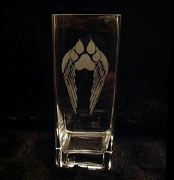 Paw Angel Wings Vase
